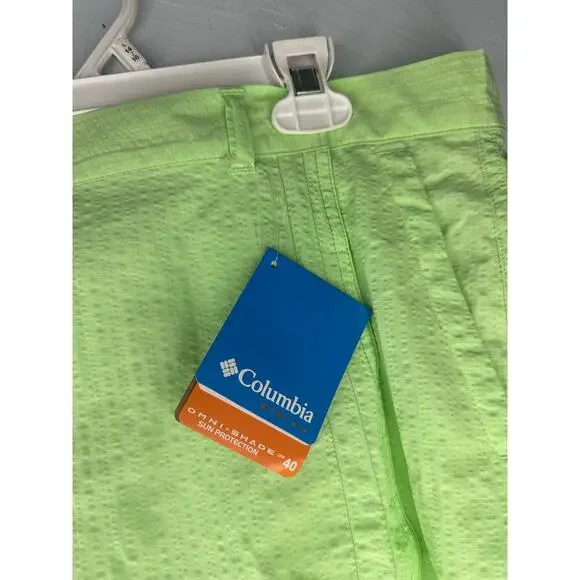 Columbia PFG Omnishade Skort Size Medium Eagle Eye Green Zip Outdoor Hiking NWT - Picture 5 of 9